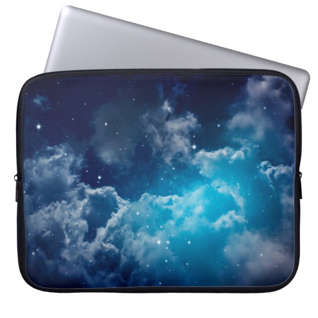 Space of night sky with cloud and starssky,night,b laptop sleeve (Front)