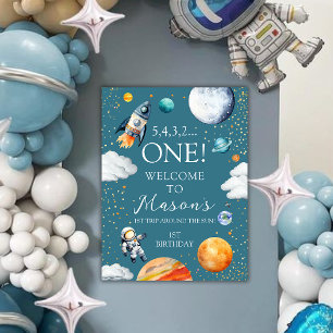 Space ONE 1st Birthday Welcome Poster