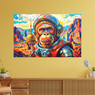 SPACE ORANGUTAN -5 CANVAS PRINT
