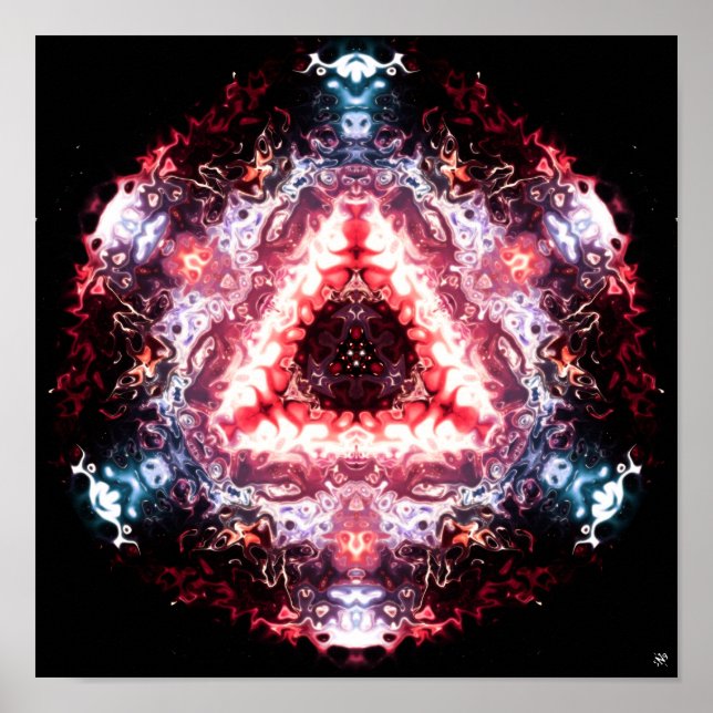 Space organic portal v1 - patterns pareidolia poster (Front)