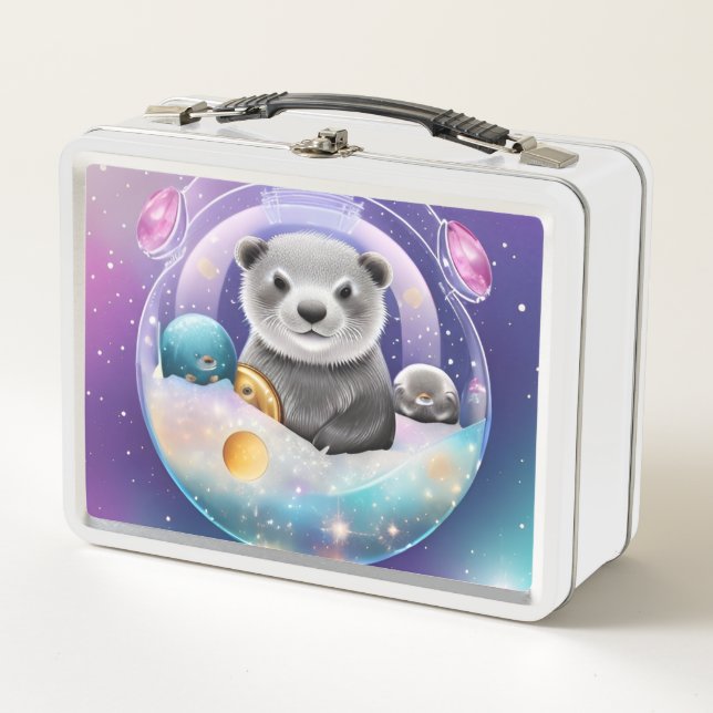 Space otter lunch box  (Front)