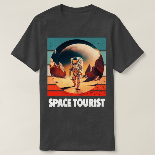 Space ourist Outer Space Outer Space Astronaut Lon T-Shirt (Design Front)