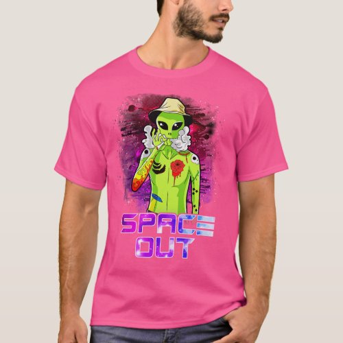 Space Out Hipster  Smoking Spacing Out T_Shirt