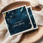 Space Outer Baby Shower Navy Napkins<br><div class="desc">Elevate your baby shower décor with our Space Outer Baby Shower Navy Napkins, the perfect touch for a celebration that's out of this world! These celestial-themed napkins are both stylish and practical, making them an essential addition to your space-inspired event. Features: Cosmic Design: Navy-blue background adorned with sparkling stars, planets,...</div>