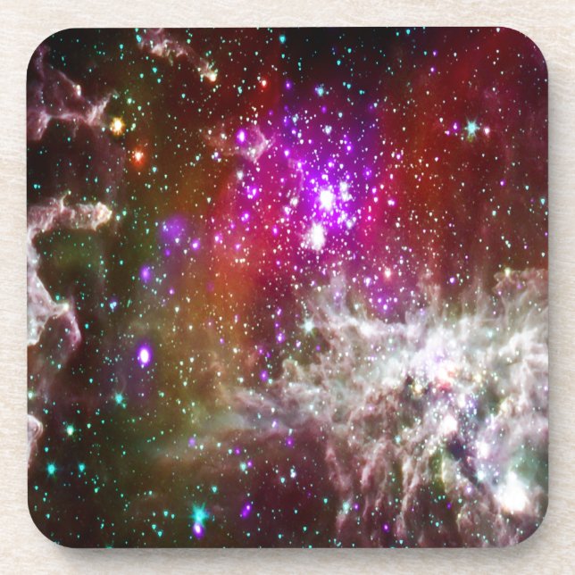 Space - Pacman Nebula Beverage Coaster (Front)