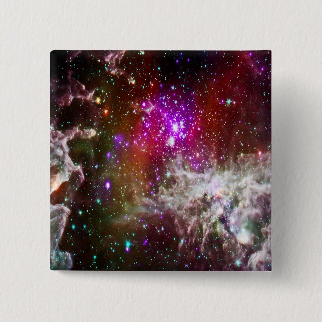 Space - Pacman Nebula Button (Front)
