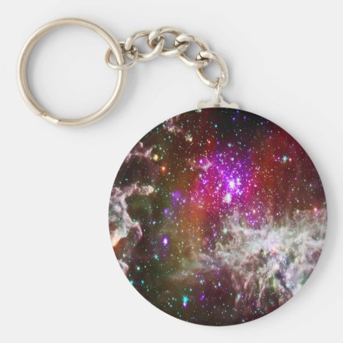 Space _ Pacman Nebula Keychain