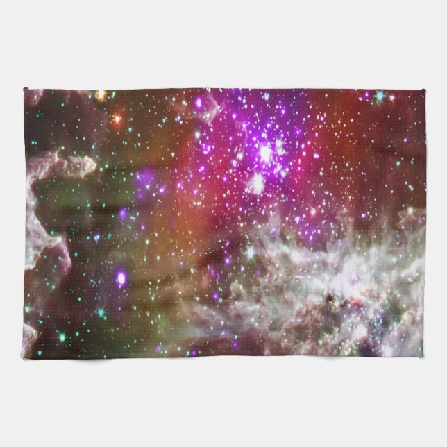 Space - Pacman Nebula Kitchen Towel (Horizontal)