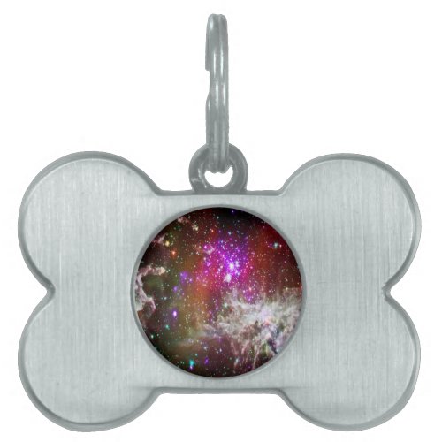 Space _ Pacman Nebula Pet Name Tag