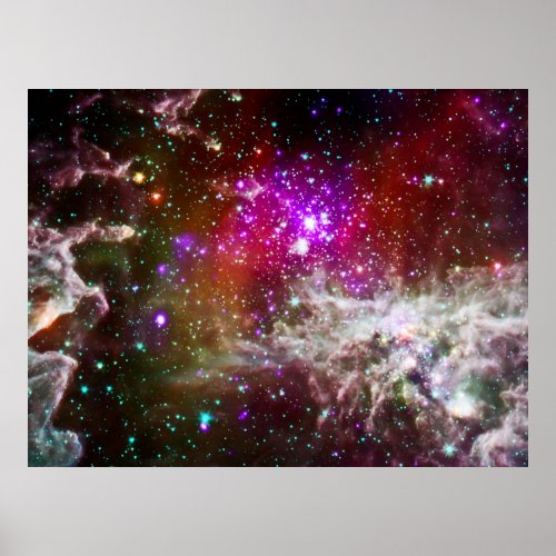 Space _ Pacman Nebula Poster