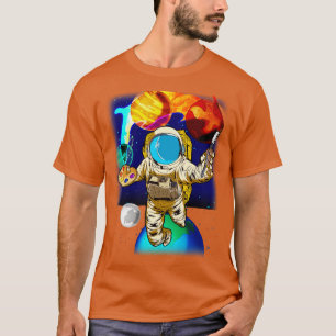 Space Painting Astronaut Artist Painter Universe G T-Shirt