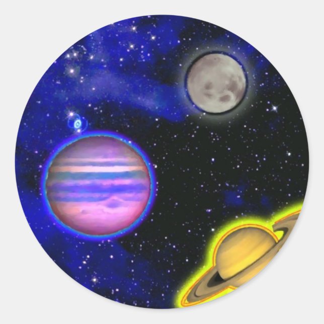 Space Painting Sticker (Front)