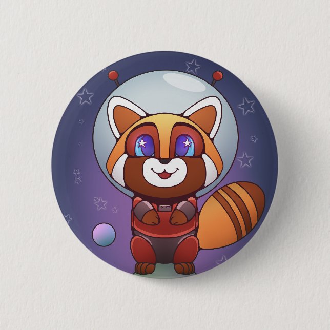 Space Panda Chippy! Button (Front)