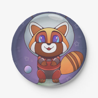 Space Panda Chippy! Paper Plates