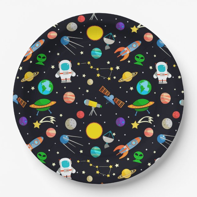 Space Paper Plates (Front)