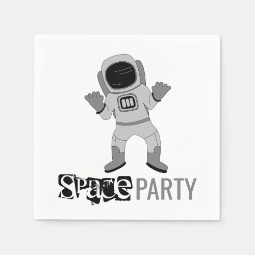 Space Party Astronaut Birthday Napkins