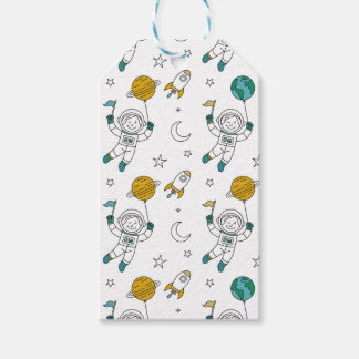 Space Party Kids Gift bag Tags