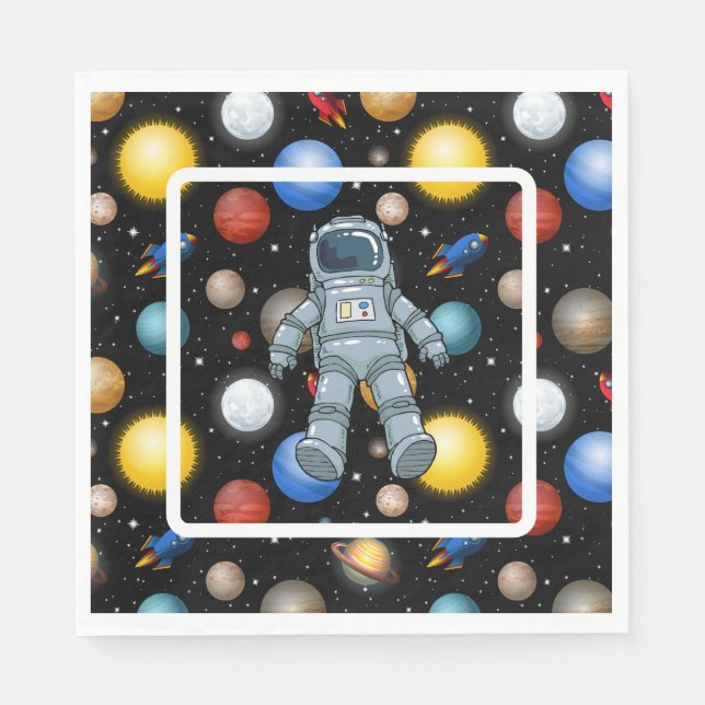 Space Party  Napkins (Front)