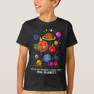 Space Party Planet Astronomy Cosmic Galaxy T-Shirt