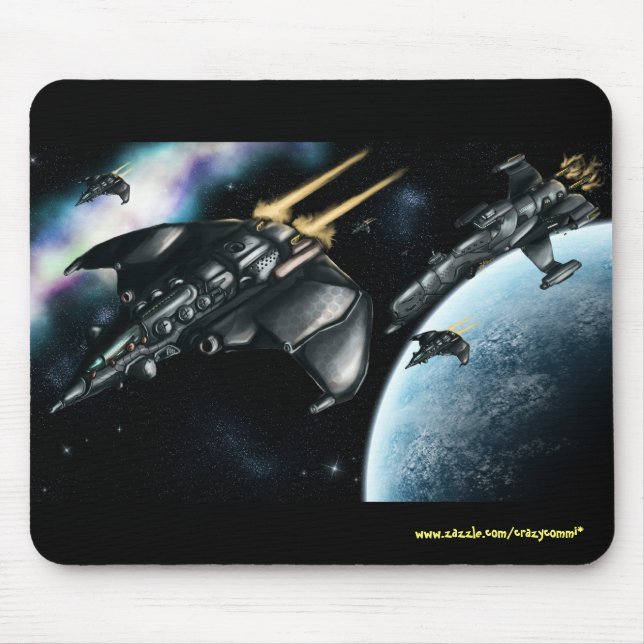 Space patrol cool mousepad design (Front)