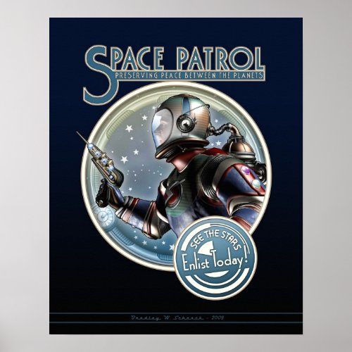 Space Patrol poster (16x20
