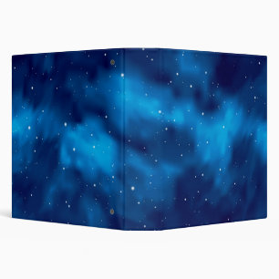 Space pattern 3 ring binder