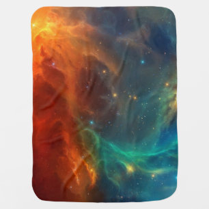 Space pattern baby blanket