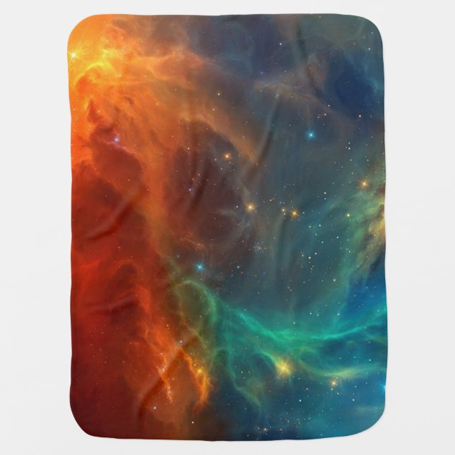 Space pattern baby blanket (Front)