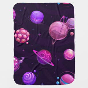 Space pattern baby blanket