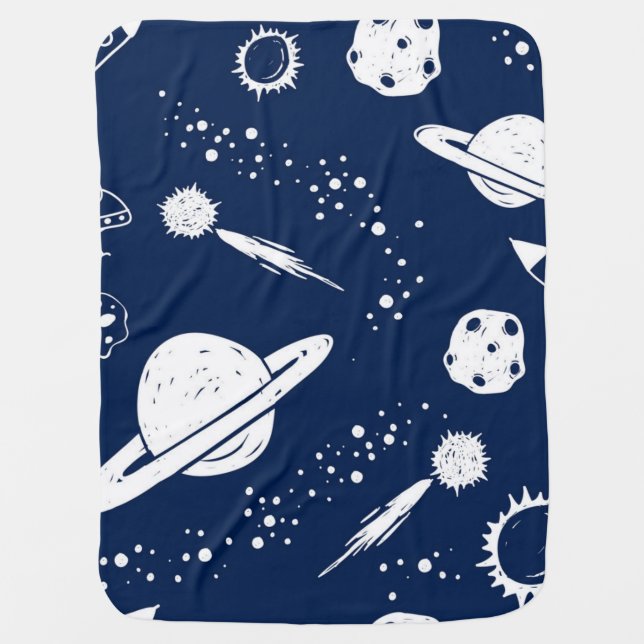Space pattern baby blanket (Front)