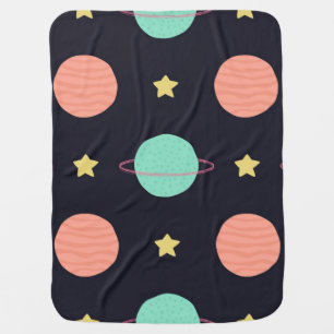 Space pattern baby blanket