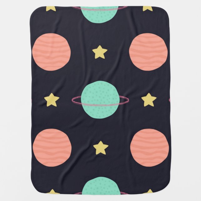 Space pattern baby blanket (Front)