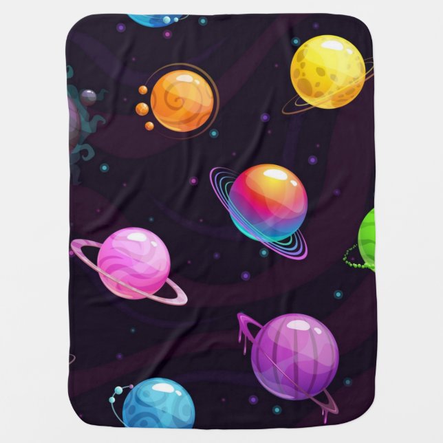 Space pattern baby blanket (Front)