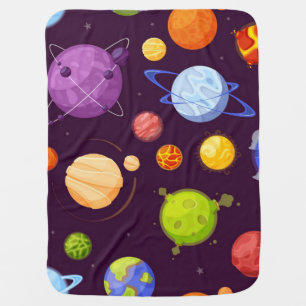 Space pattern baby blanket
