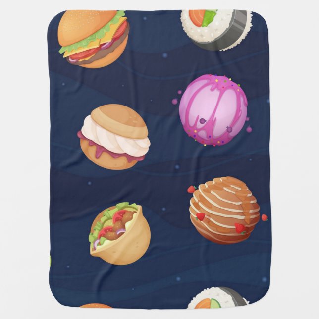 Space pattern baby blanket (Front)