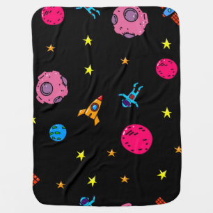 Space pattern baby blanket