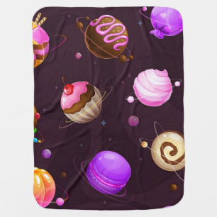 Space pattern baby blanket
