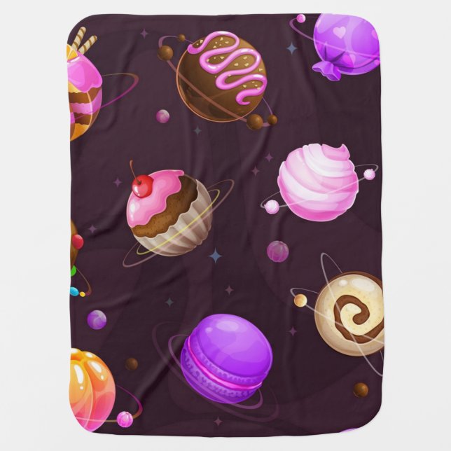 Space pattern baby blanket (Front)