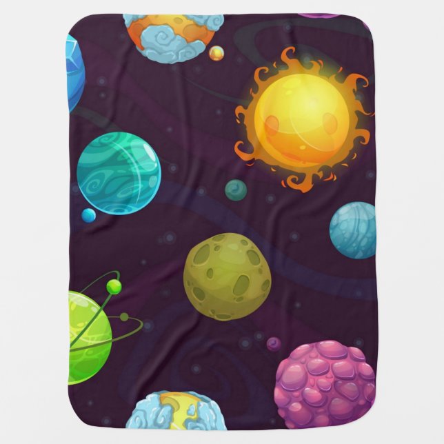 Space pattern baby blanket (Front)