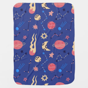 Space pattern baby blanket