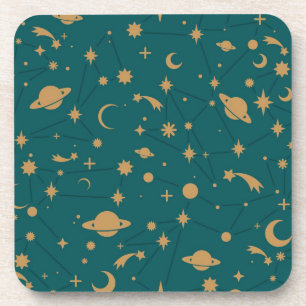 Space pattern beverage coaster