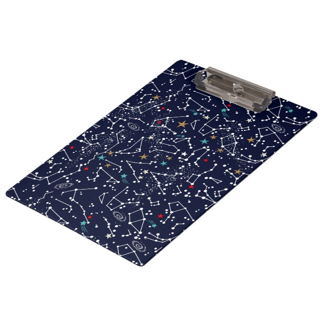 Space Pattern  Clipboard (Angled)