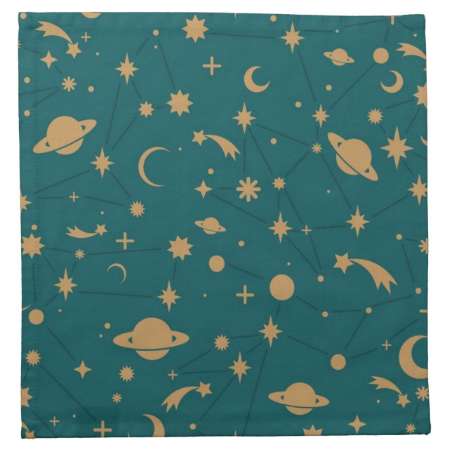 Space pattern cloth napkin (Front)