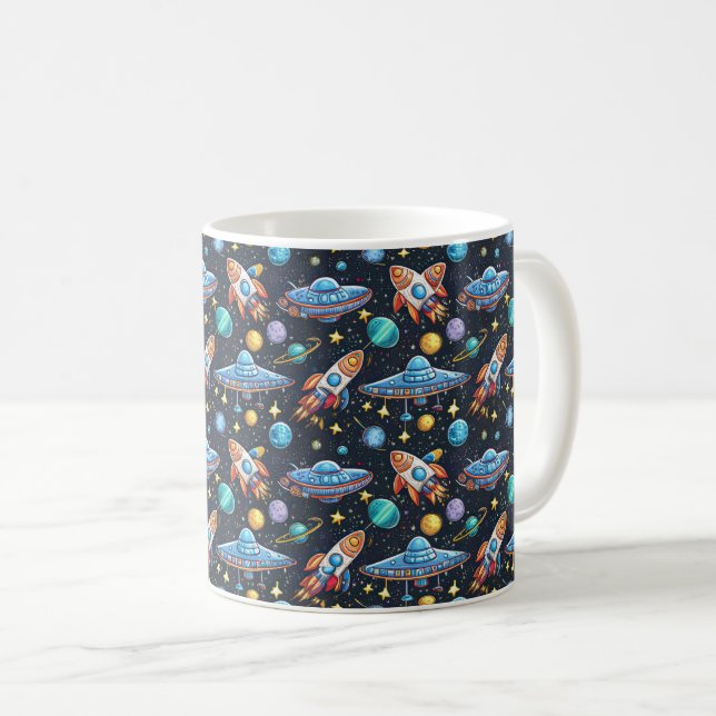 Space Pattern Coffee Mug (Front Right)