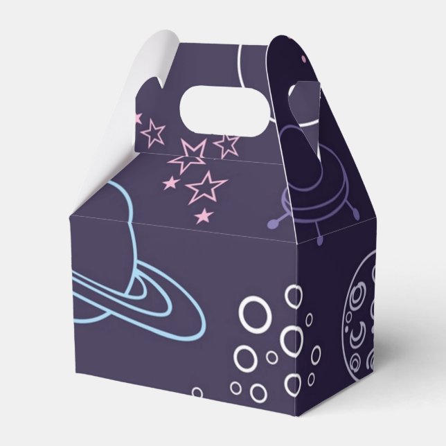 Space pattern favor boxes (Front Side)