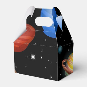 Space pattern favor boxes