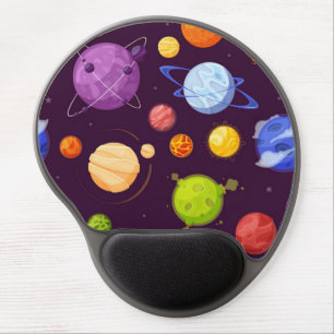 Space pattern gel mouse pad