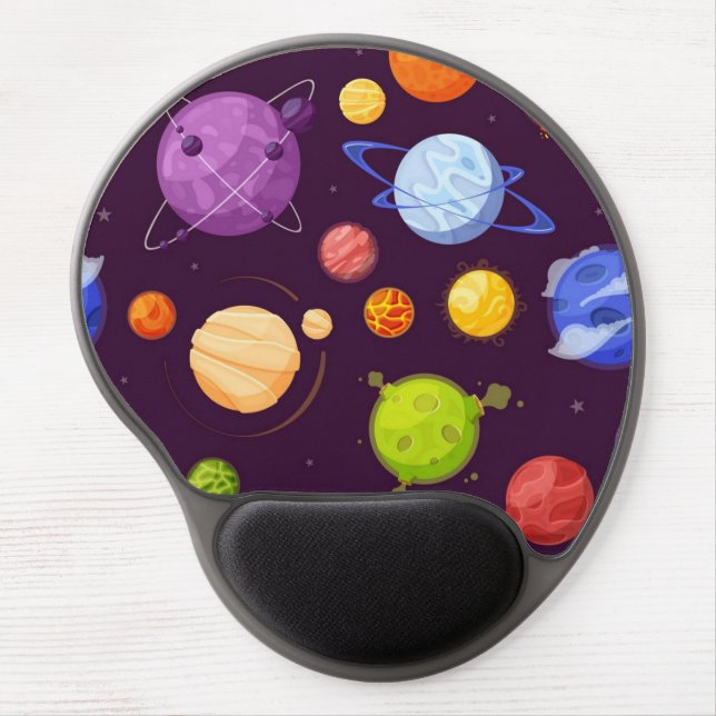 Space pattern gel mouse pad (Front)