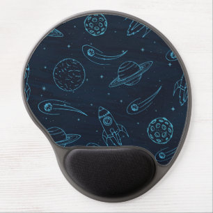 Space pattern gel mouse pad