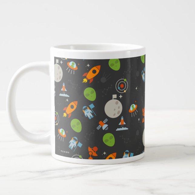 Space Pattern Giant Coffee Mug (Left)